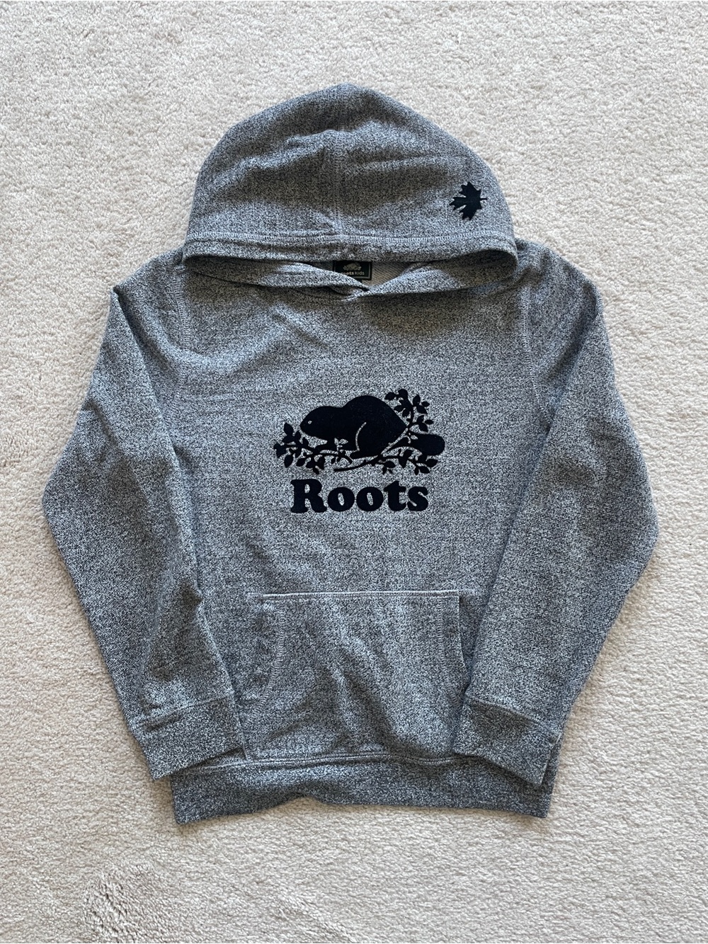 Roots Hoodie Black and Grey